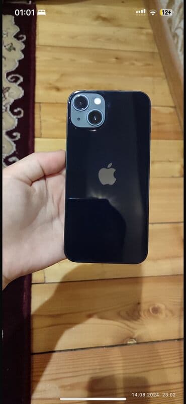 айфон 13 жаны: IPhone 13, Колдонулган, 128 ГБ, Midnight, Куту, Каптама, 79 % — 1