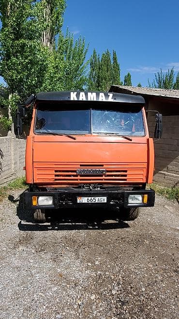 КАМАЗ самосвал 65115, 6×4 - Оранжевый самосвал с кузовом увеличенного — 1