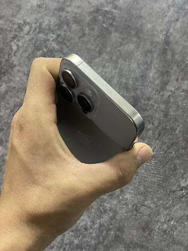 IPhone 15 Pro Max, Б/у, 256 ГБ, Natural Titanium, Чехол, 83 % — 6