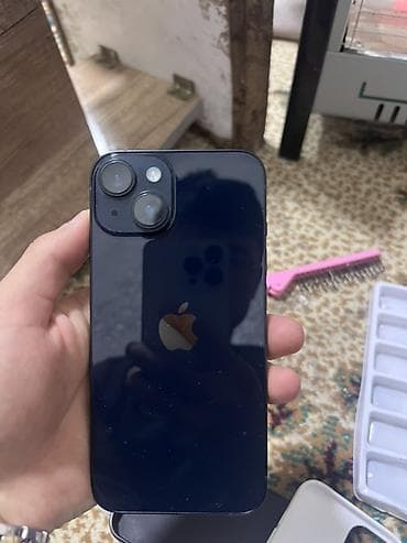 IPhone 14, Б/у, 128 ГБ, Черный, Кабель, Коробка, 86 %