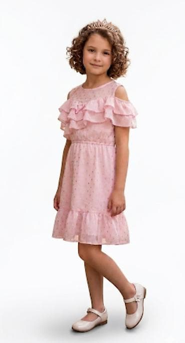 Детское платье, цвет - Розовый, Б/у