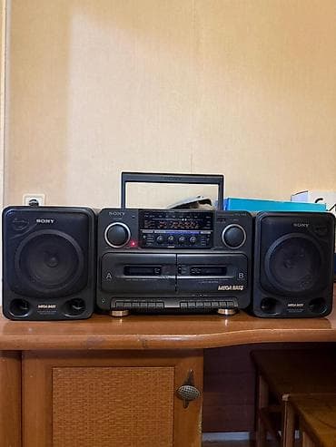 Другая аудиотехника: Портативная аудиосистема/радиомагнитола Sony CFS-715S с раздельными — 2