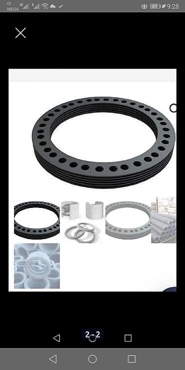 прокладка канализации: Резиновое кольцо сам диам 100, цена за штуку. Прокладки-кольца — 2