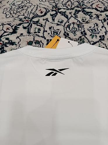 Мужская футболка, M, Reebok, Новый, цвет - Белый, Бесплатная доставка — 3