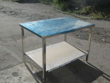 Мастер: Продается стол из нержавейки. Снизу полка. Размер стола Длина-1120 мм