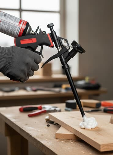 горячий клей пистолет: Монтажный пистолет для пены с эргономичной ручкой черно-красного — 1