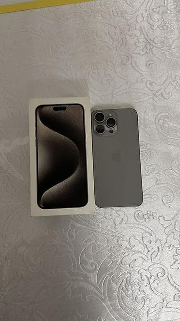 iphone 17 pro max kyrgyzstan: IPhone 15 Pro Max Natural Titanium —стиль и уверенность в одном цвете — 1