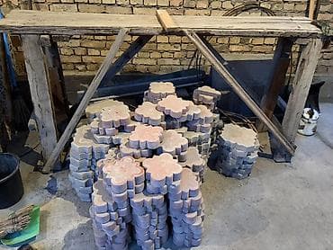 Тротуарная плитка, Другая модель, Бетонная, Для двора, Б/у at lalafo.kg Тротуарная плитка, Другая модель, Бетонная, Для двора, Б/у