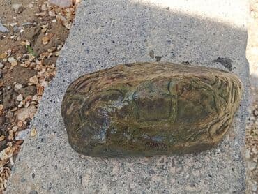 камни для аквариума: Декоративный камень с резным орнаментом - Материал: природный камень — 2