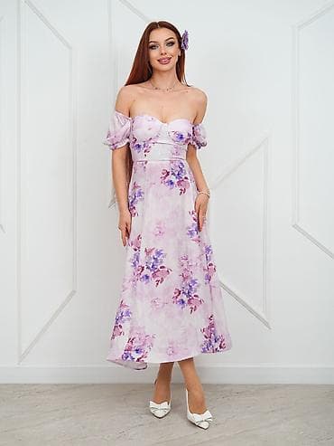 Личные вещи: Женственные наряды для лета и вечера 1) Платье миди с цветочным — 2