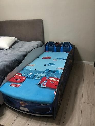Унаа түрүндөгү керебеттер: Детская кровать-машина с тематикой мультфильма «Тачки». - Яркий кузов — 2
