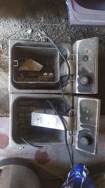 Профессиональная электрическая фритюрница, двойная (2 независимые