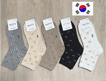 корейские носки: Комплект, цвет - Белый — 6