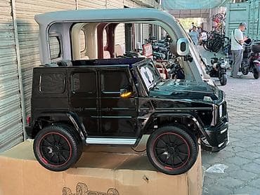 Детский транспорт: Детский электромобиль SUV (стиль внедорожника) - Кузов: черный — 4
