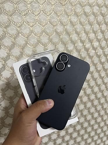 iphone cable: IPhone 16, Б/у, 128 ГБ, Black Titanium, Защитное стекло, Чехол, Коробка, 89 % — 1