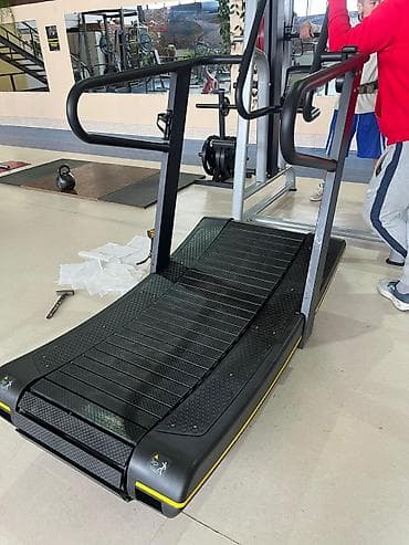 Беговые дорожки: Безмоторная беговая дорожка (curved treadmill) для кардио и — 1