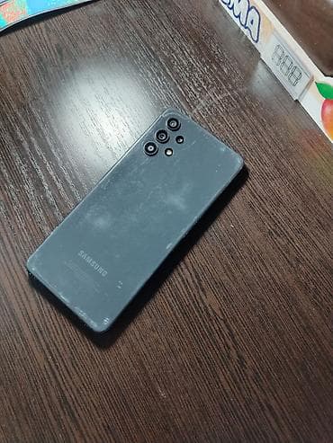 redmi c9: Samsung Galaxy A32, Б/у, 128 ГБ, цвет - Черный, 2 SIM — 1