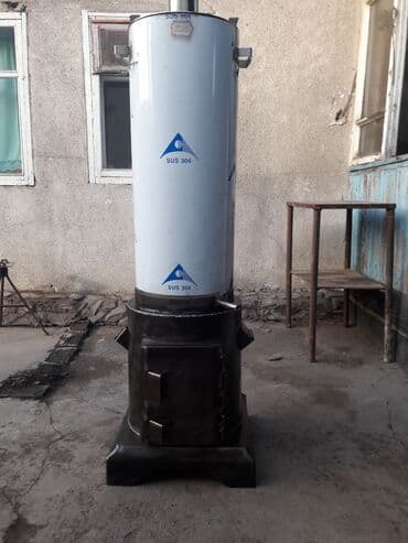 уголь на дом: Титан из нержавейки,печь для бани,очок и буржуйка, печь на отработке — 3