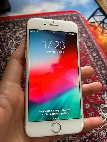 apple iphone 6 64: IPhone 6, Б/у, 16 ГБ, Серебристый, Зарядное устройство — 1