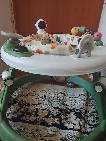 Детские ходунки с игровой панелью - Круглая устойчивая рама на