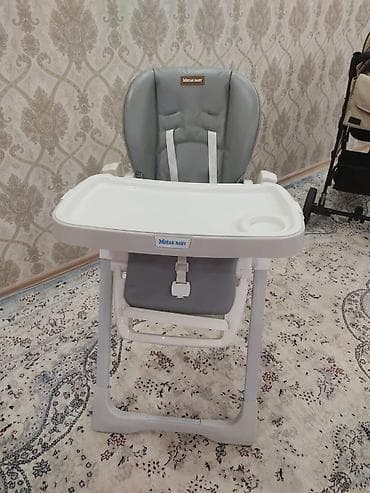 Детская мебель: Детский стульчик для кормления Mstar Baby - Удобный широкий столик с — 1