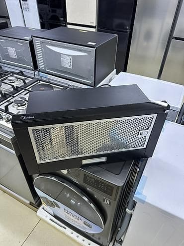 кухонная вытяжка с выводом в вентиляцию: Встраиваемая вытяжка Midea (телескопическая) - Конструкция: выдвижная — 3