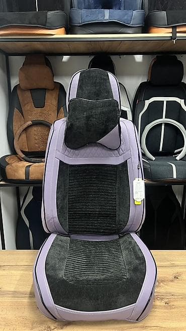 Аксессуары для салона: Чехлы Экокожа, С подушкой, цвет - Черный, Новый, Самовывоз, Платная доставка — 9