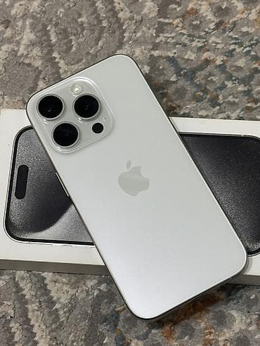 айфон 6s plus: IPhone 15 Pro, Б/у, 256 ГБ, White Titanium, Коробка, 88 % — 2