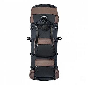 Спортивные сумки: Туристический рюкзак UREX 150 литров (черный/красный) ▪️Два объемных — 4