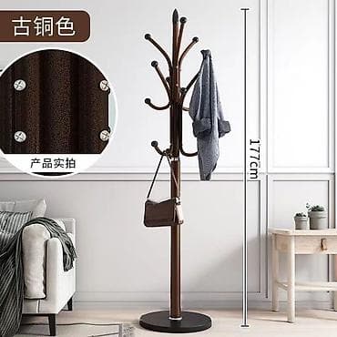 Вешалки: Напольная вешалка-стойка для одежды - Тип: напольная, с круглым — 6