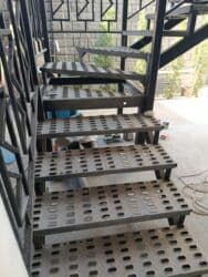 реставрация лестниц: Металлическая лестница Для дома, Форма лестницы: Прямая, Стиль: Лофт — 8