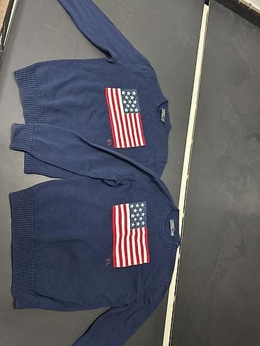 Свитера: Мужской свитер, M, Polo Ralph Lauren, Б/у, цвет - Синий — 1