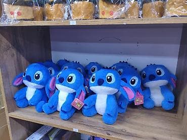 Мягкая плюшевая игрушка «Ститч» (синий персонаж с большими ушами) -