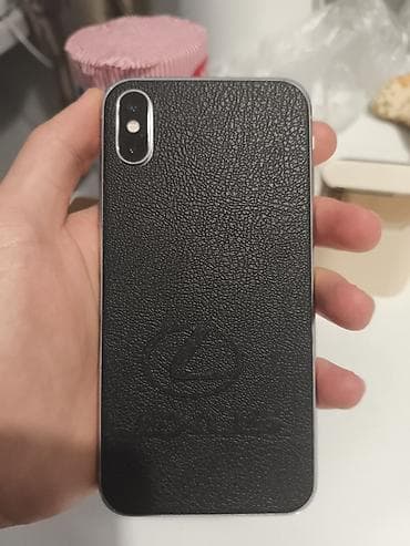 IPhone X, Б/у, 256 ГБ, Черный, Чехол, 76 %