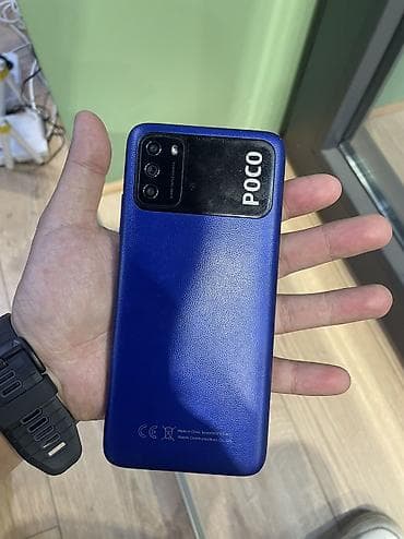 Poco M3, Колдонулган, 128 ГБ, түсү - Көк, 2 SIM