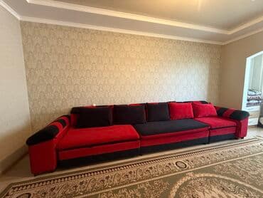 набор диванов: Прямой диван, Б/у, Трехместный — 3