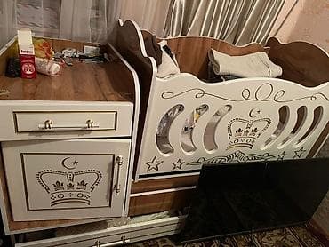 лес дерева: Люлька, Новый, Колыбель, ДСП, цвет - Белый — 5