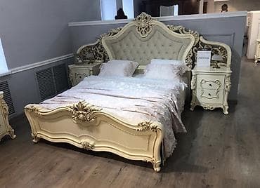 Спальный гарнитур, Двуспальная кровать, Россия, цвет - Бежевый