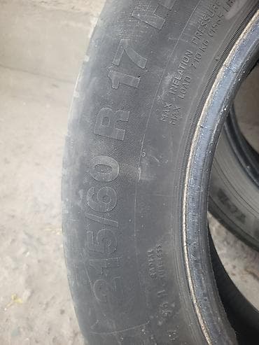 жак бу: Шиналар 215 / 60 / R 17, Жай, Колдонулган, 1 даана, Жеңил унаалар, Continental — 2