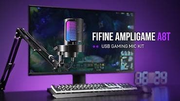 FIFINE AmpliGame A8T — комплект USB-микрофона для гейминга и