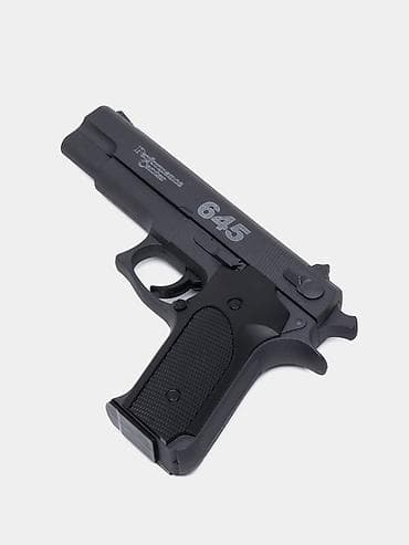 огнестрел: Игрушечный пистолет AirSoft Gun K6D (модель «645») - Тип: пружинный — 5