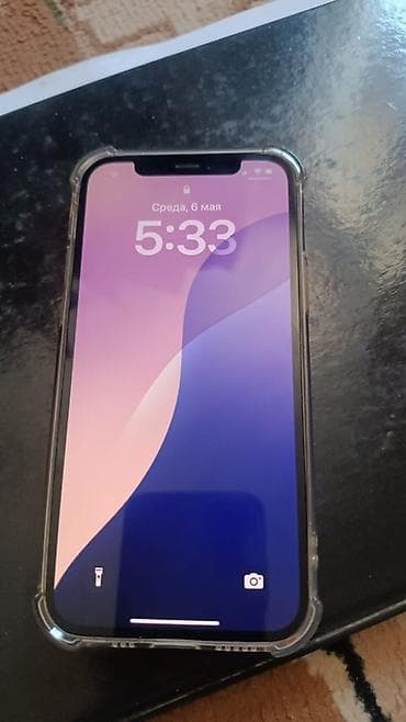 телефон iphone 12: IPhone 12 Pro, 128 ГБ, Серебристый, Чехол, 84 % — 1