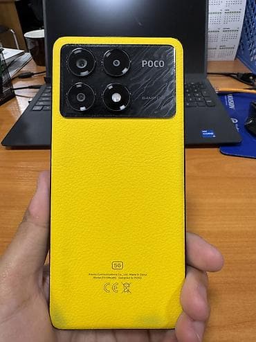 пока m5: Poco X6 Pro 5G, Б/у, 256 ГБ, цвет - Желтый, 2 SIM — 2