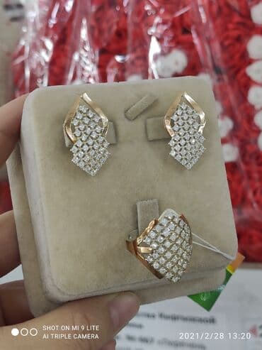 свадебные наборы ручной: Набор украшений, Проба 925, Женские, Новый — 2