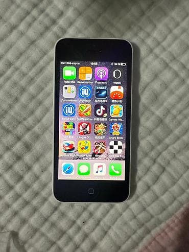 nintendo 3d: IPhone 5c, Б/у, Белый, Кабель — 5