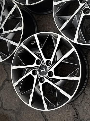 01: Литые Диски R 17 Hyundai, Комплект, отверстий - 5, Б/у — 4