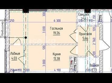 Квартиры: 1 комната, 48 м², Элитка, 4 этаж, ПСО (под самоотделку) — 2