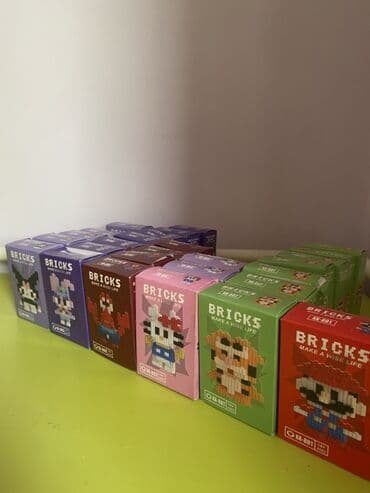 купить деревянный конструктор: Набор мини-конструкторов "Bricks" для создания забавных фигурок — 2