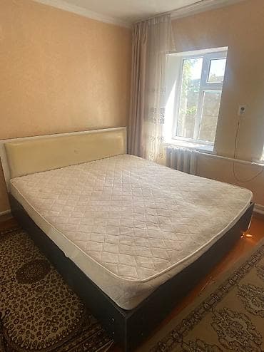 банкетка бу: Спальный гарнитур, Б/у, Двуспальная кровать, Самовывоз, цвет - Бежевый — 3