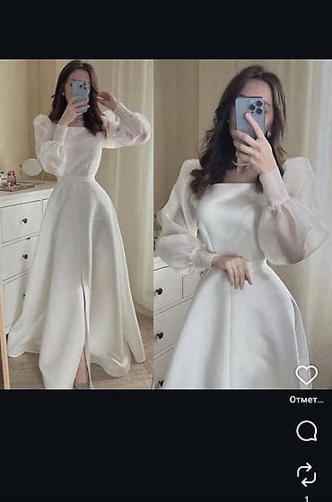 вечернее белое платье: Платья La Parte — утончённая белая романтика - Элегантные длинные — 7